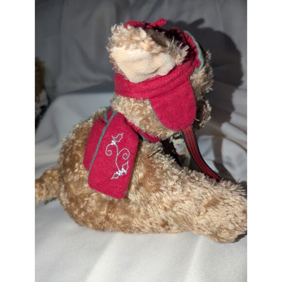 VTG 2002 Hallmark Buddy Hollyday Puppy Dog Christmas Winter Stuffed Plush - Picture 5 of 9